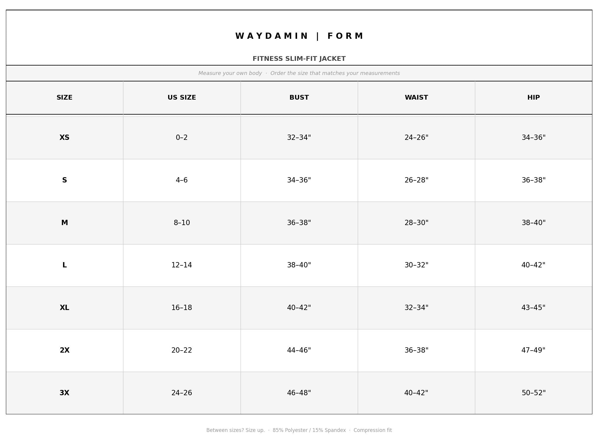 SIZE GUIDE