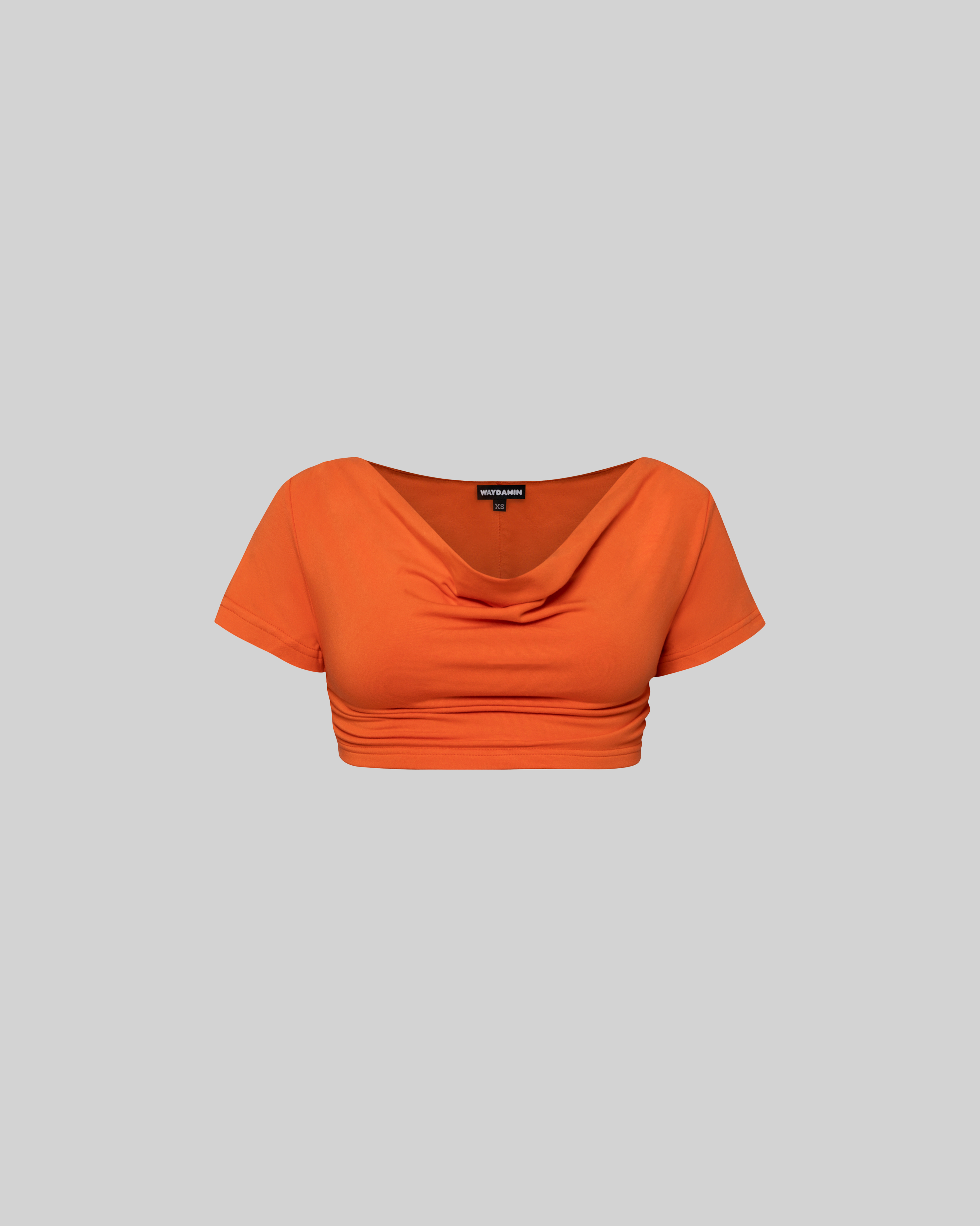 NOBU COWL TOP (BURNT ORANGE)