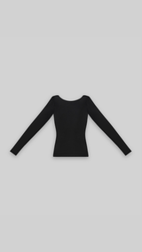 BASICS BOATNECK TOP (BLACK) thumbnail 4
