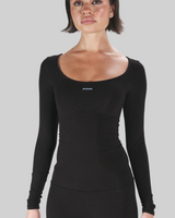 BASICS BOATNECK TOP (BLACK) thumbnail 3