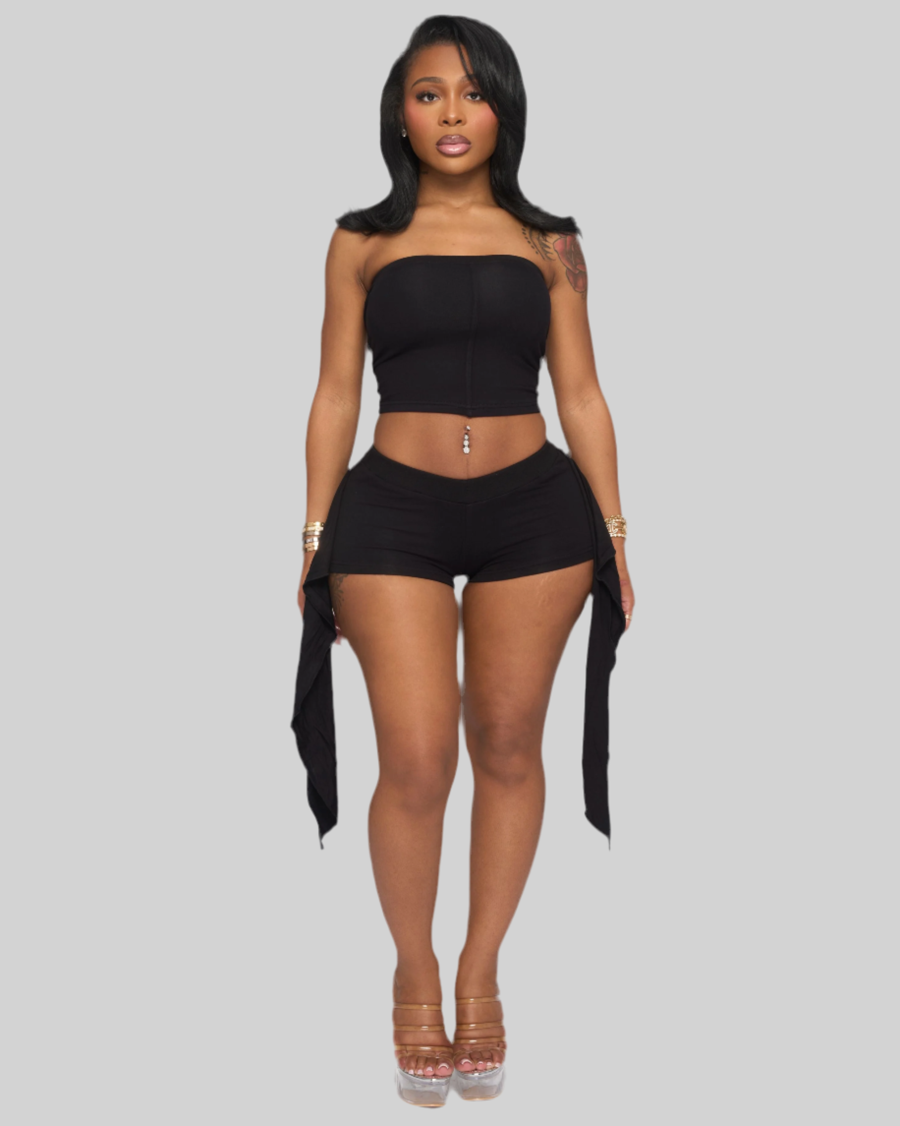 SUNKISS ME MINI SHORTS (BLACK)