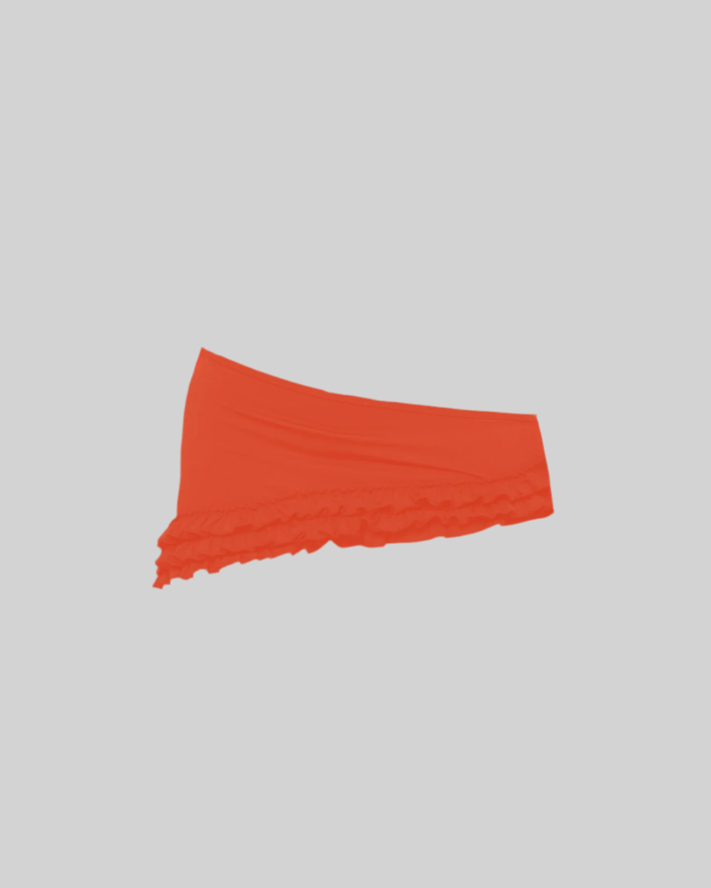 COVER UP FRILL MINI SKIRT (BURNT ORANGE)