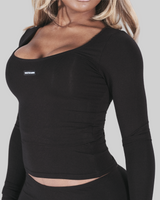 BASICS BOATNECK TOP (BLACK) thumbnail 5