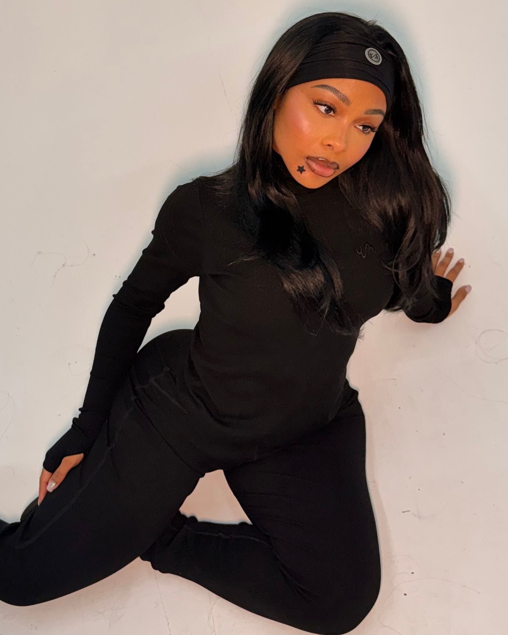 WM WIDE HEADBAND - BLACK [FINAL SALE]