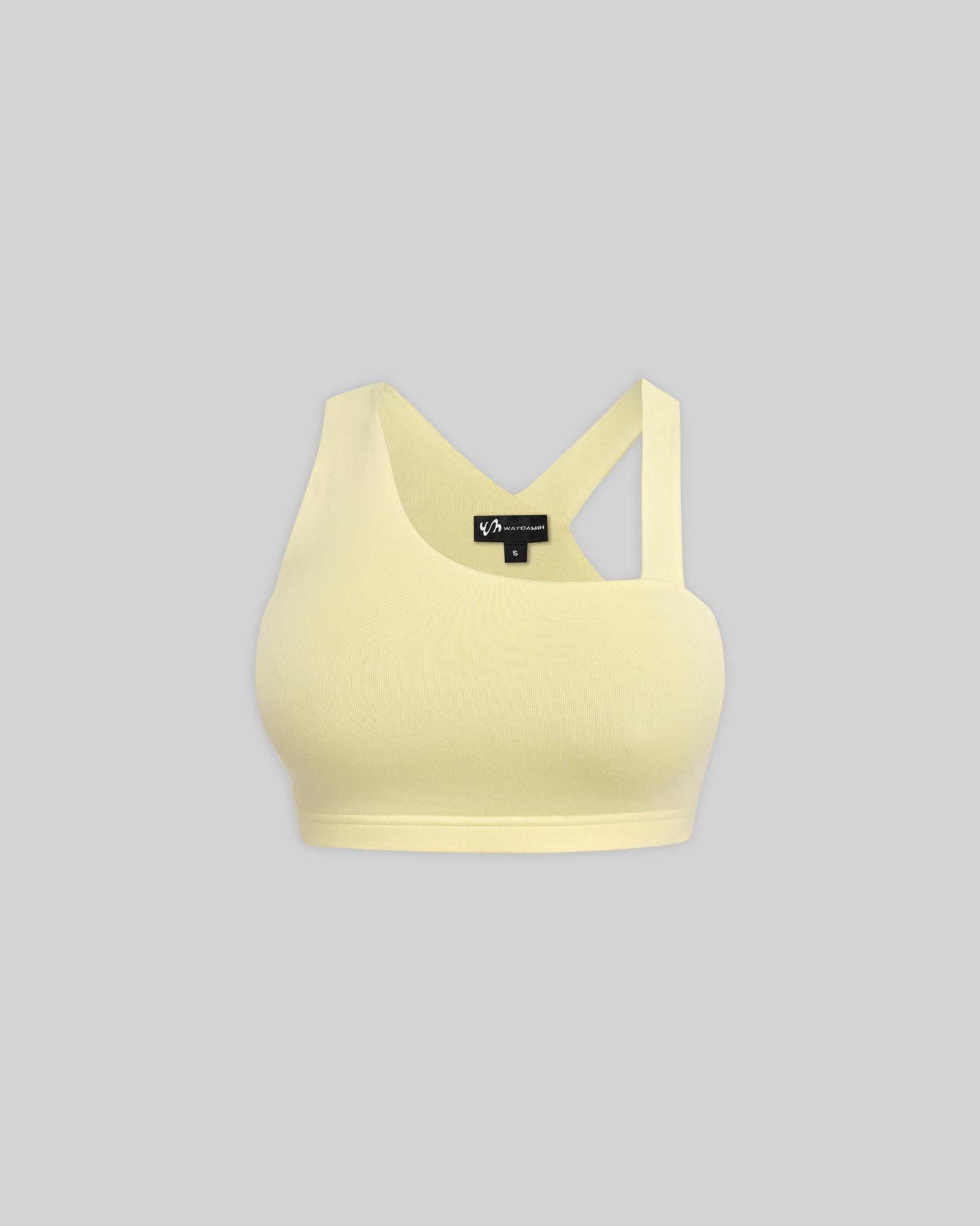 BASICS ASYMMETRICAL BRA TOP (BUTTER)