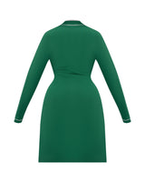 SANTA BABY LACE LINED ROBE (GREEN)