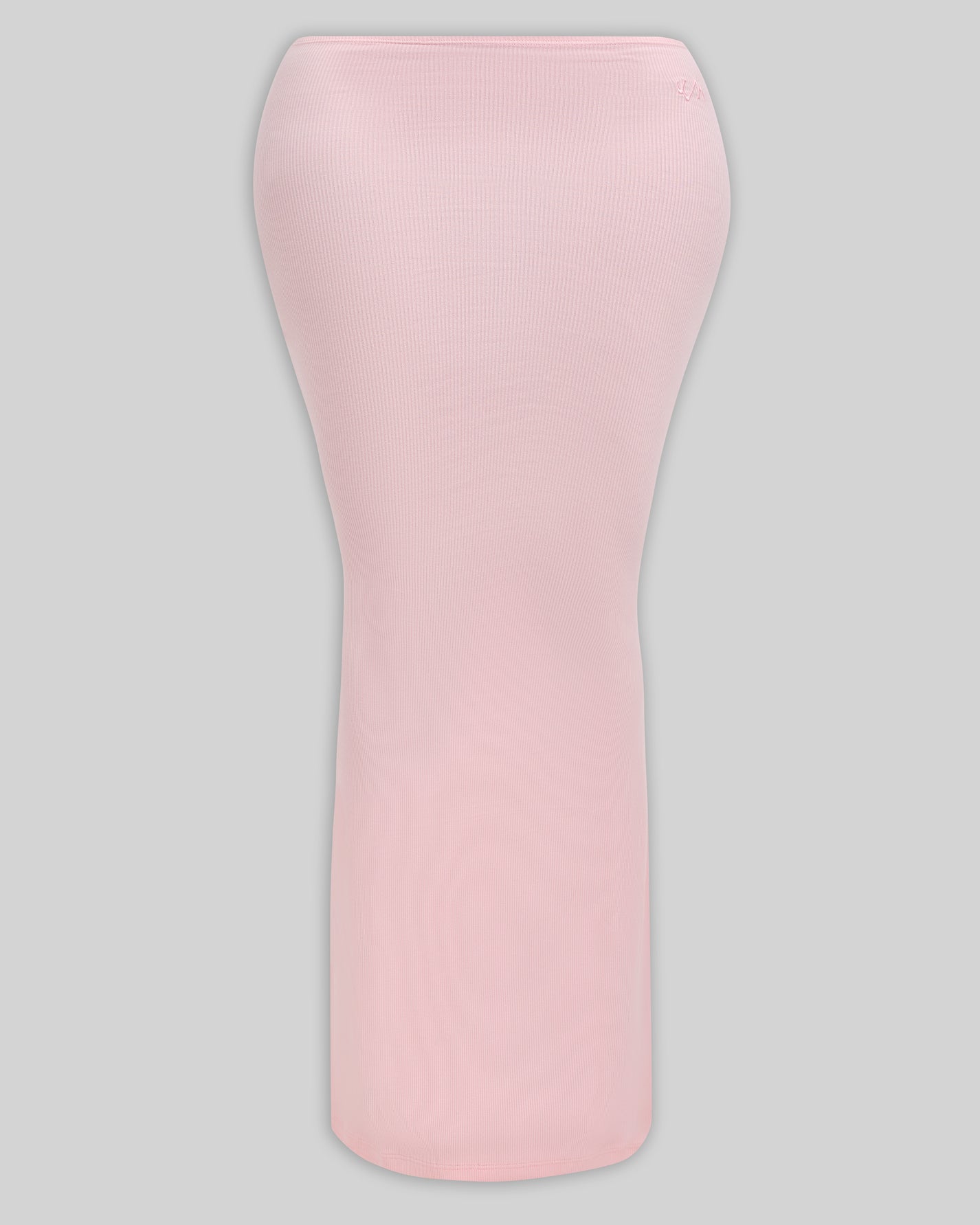 BASICS RIBBED SCULPT SKIRT (BABY PINK)
