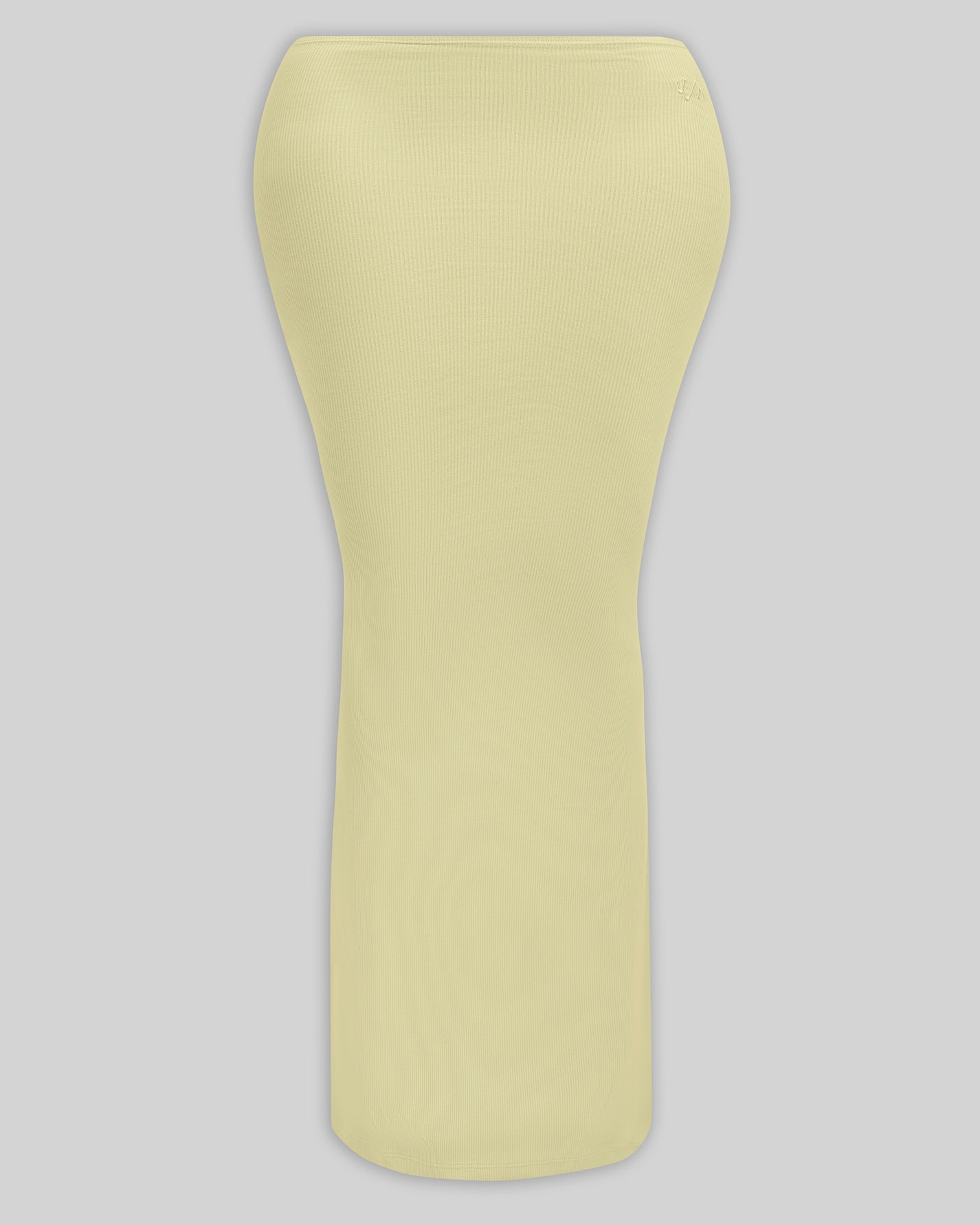 BASICS RIBBED SCULPT SKIRT (BUTTER)