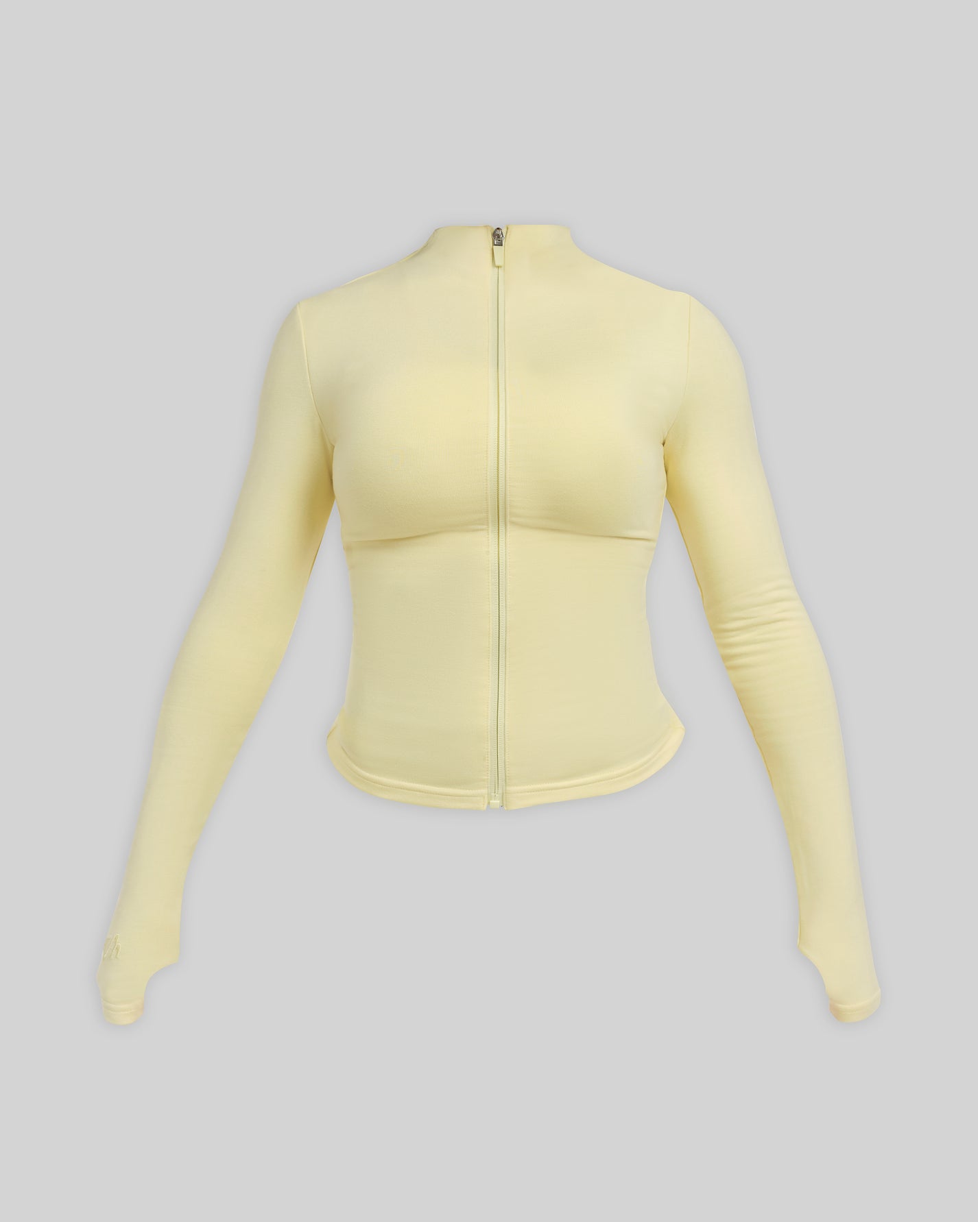 BASICS SEAMLESS ZIP UP JACKET (BUTTER)