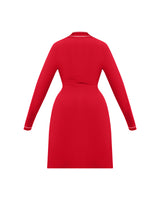 SANTA BABY LACE LINED ROBE (RED)